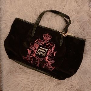 Juicy Couture tote bag with gold key chain